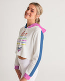 LOVE IS Ladies Cropped Hoodie-4