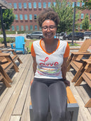LOVE IS Ladies V-Neck Tee-2