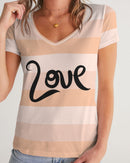 Just Love Ladies V-Neck Tee-1
