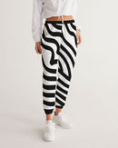 Zebra Print Ladies Track Pants-1