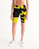Bumble Bee Ladies Mid-Rise Bike Shorts-1