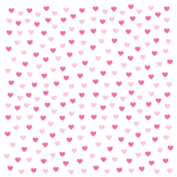 Pink Hearts Microfiber Duvet Cover