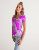 Pink Fusion Ladies V-Neck Tee-5