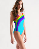 Rainbowbrite Aqua Ladies One-Piece Swimsuit-3