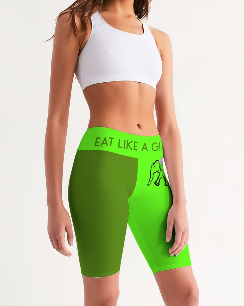 Eat Like A Giant Ladies Mid-Rise Bike Shorts - 0