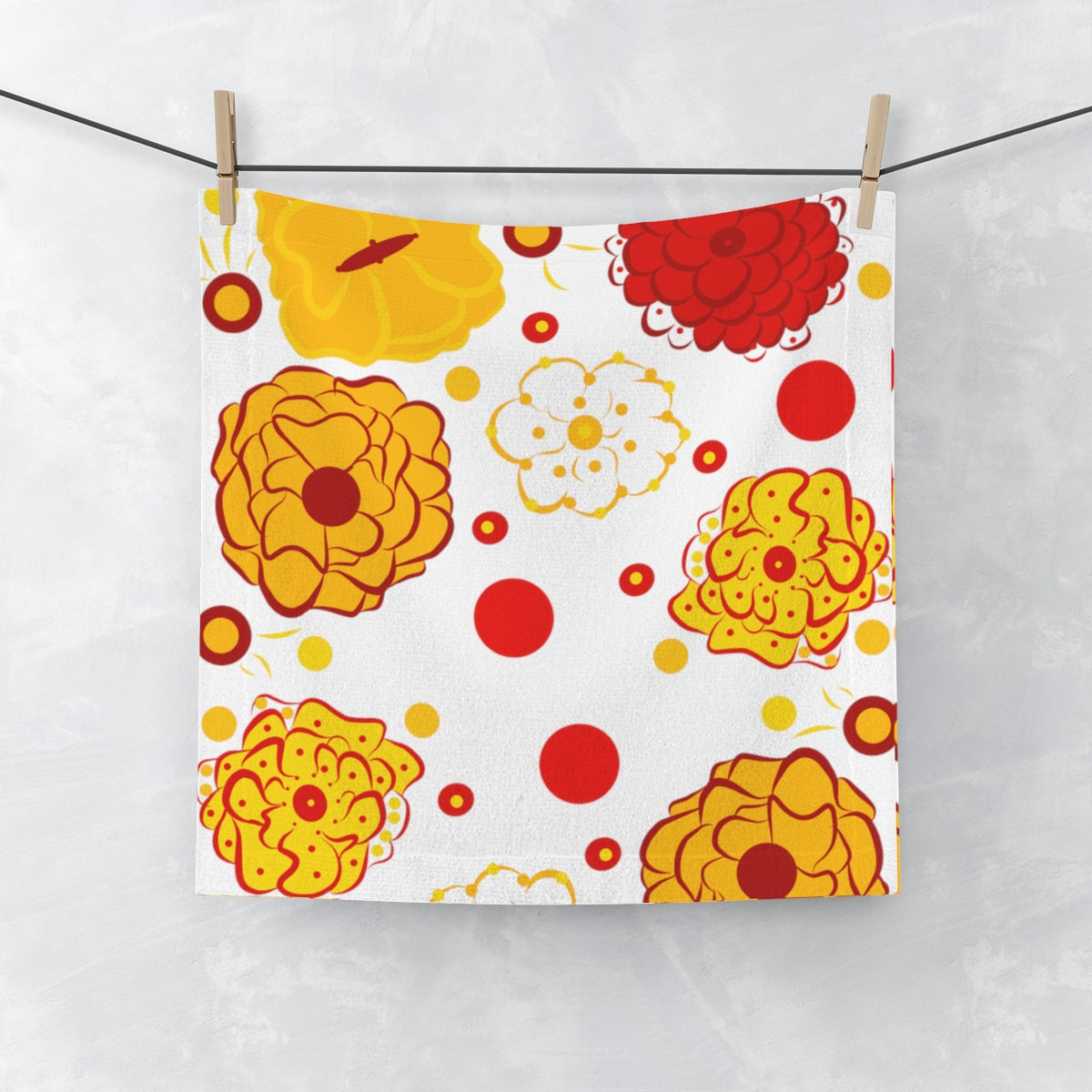 Sunshine Bouquet Face Towel