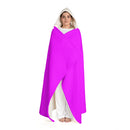 Hot Pink Hooded Sherpa Fleece Blanket-1