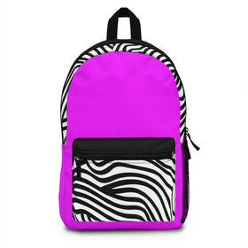HOT PINK ZEBRA BACK PACK