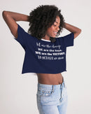 Unity and Freedom Ladies Lounge Cropped Tee-3