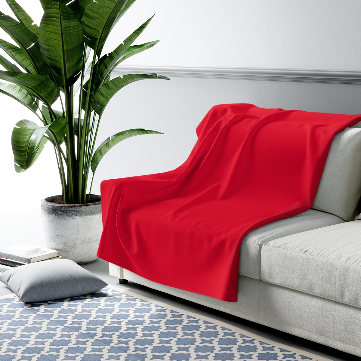 Red Sherpa Fleece Blanket