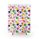 Sweet Tart Hearts Shower Curtain-1