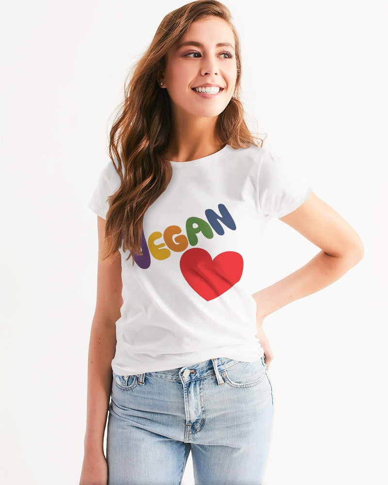 Vegan Heart Ladies Tee