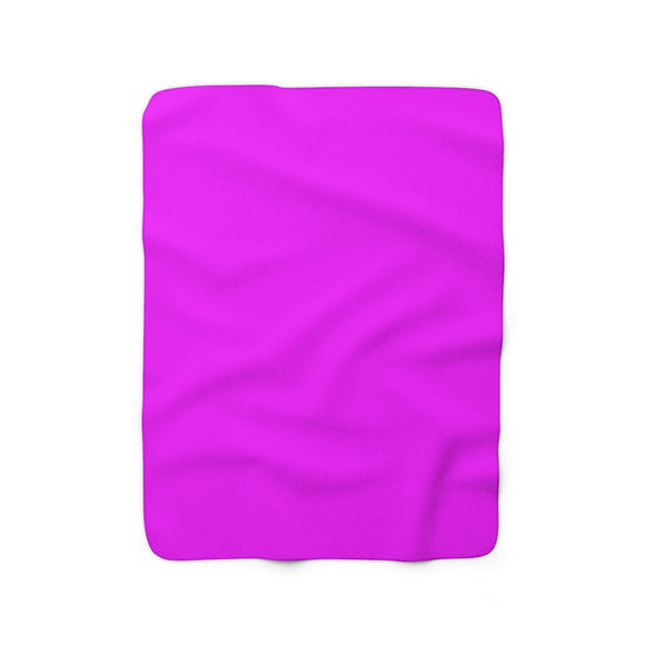 Hot Pink Sherpa Fleece Blanket