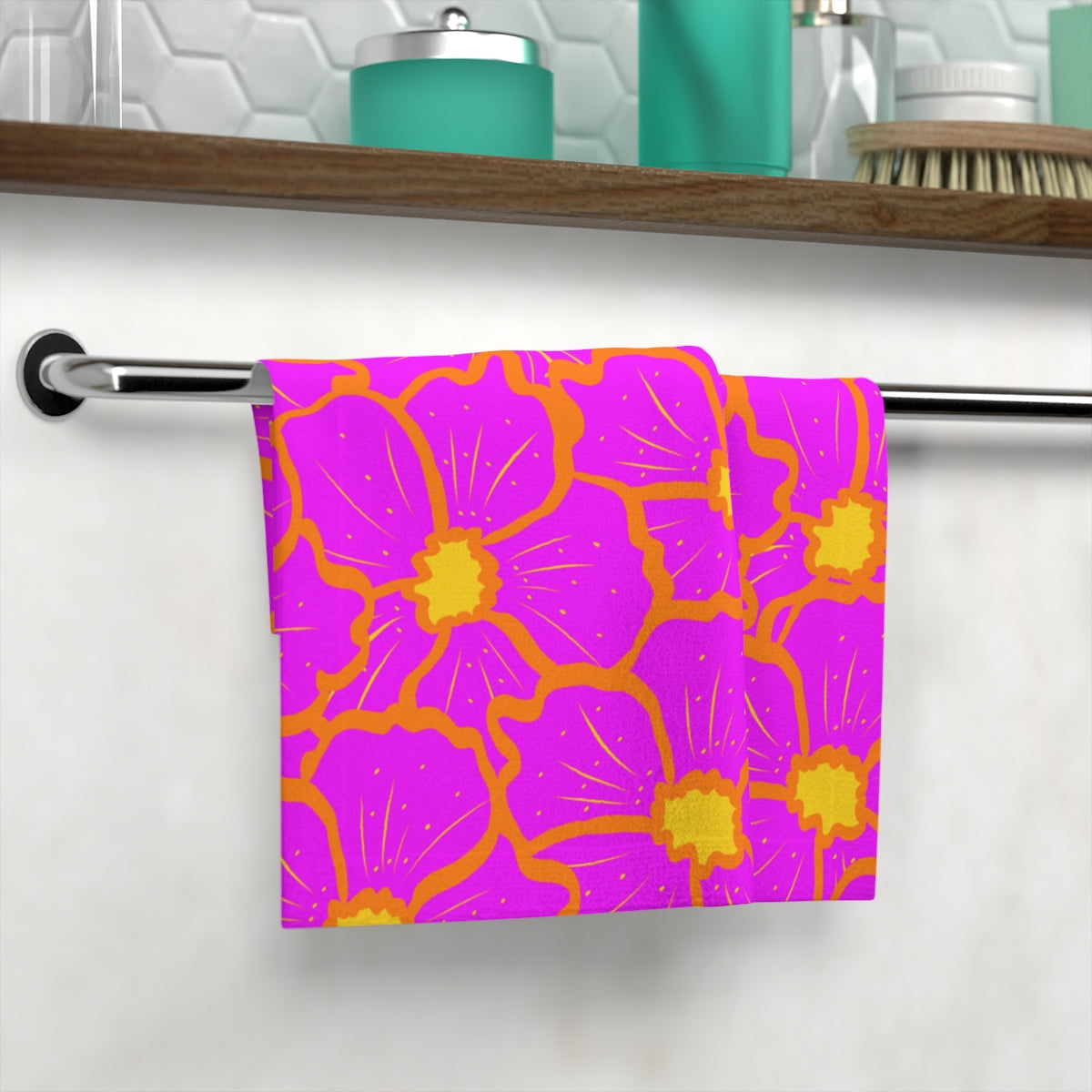 Cali Flower Face Towel