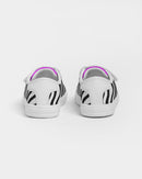Zebra Hot Pink Girls Velcro Sneaker-3