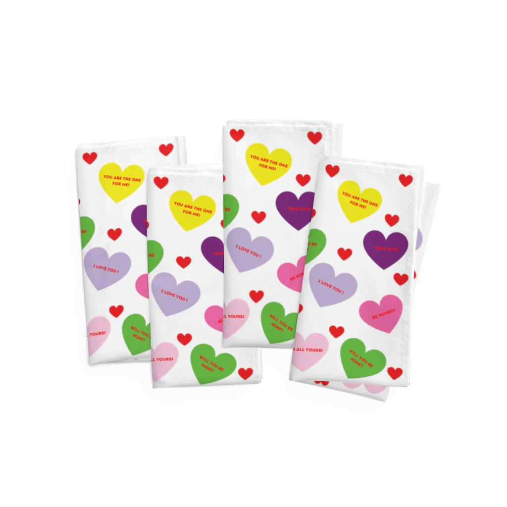 Sweet Tart Hearts Napkins