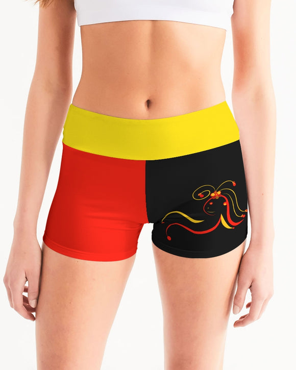 Don't Forget To Stretch Ladies Mid-Rise Yoga Shorts