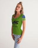 Love Is The Greatest Religion V-Neck Tee (QR CODE ON BACK for Brand Supporters)-6