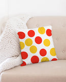 Hot Sun Dots World 18x18 Throw Pillow Case-1