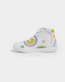 Cutey Pastel Smile Girls Hightop Canvas Shoes-3