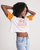 LOVE IS Ladies Lounge Cropped Tee-3