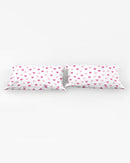 Pink Hearts King Pillow Case-2
