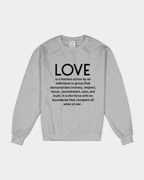 LOVE IS Men's Sweatshirt | Champion