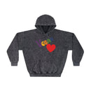 Vegan Heart Mineral Wash Men's Hoodie-2