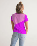 Pink Pink Ladies V-Neck Tee-5