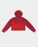Berry Cherry Ladies Cropped Windbreaker-9