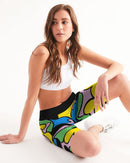 Color Wind Ladies Mid-Rise Bike Shorts-5