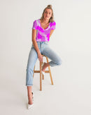 Pink Fusion Ladies V-Neck Tee-6