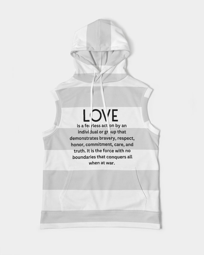 LOVE IS Men's Sleeveless Hoodie