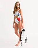 Vegan Heart Ladies One-Piece Swimsuit-4