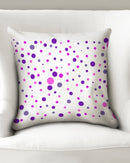 Pink and Purple Dot World 18x18 Throw Pillow Case-2