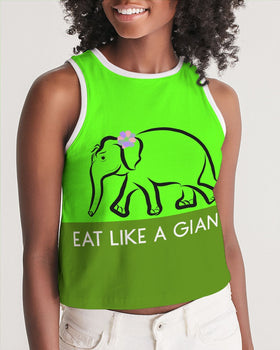 Eat Like A Giant Ladies  Cropped Tank
