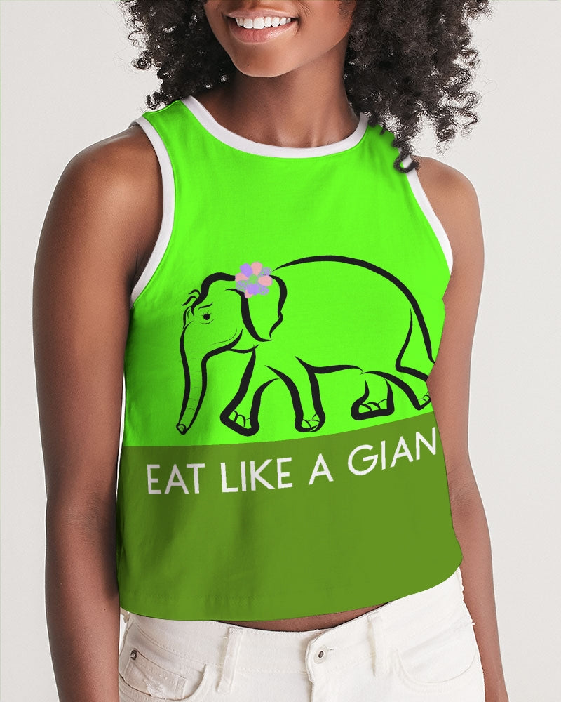 Eat Like A Giant Ladies  Cropped Tank