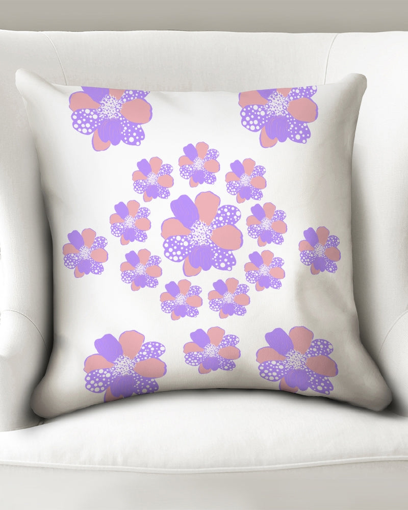 Care Flower 20x20 Throw Pillow Case