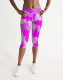 Pink Fusion Ladies Mid-Rise Capri-3