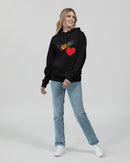 Vegan Heart Ladies Hoodie-6