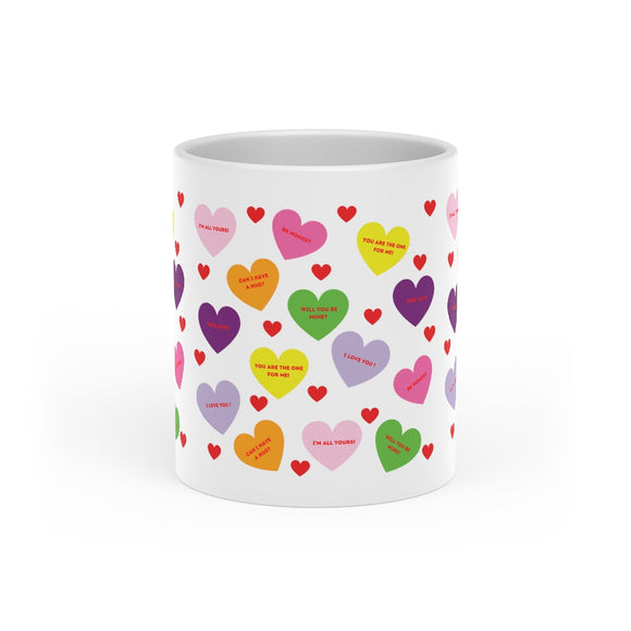 Sweet Tart Hearts-Heart Shaped Handle Mug