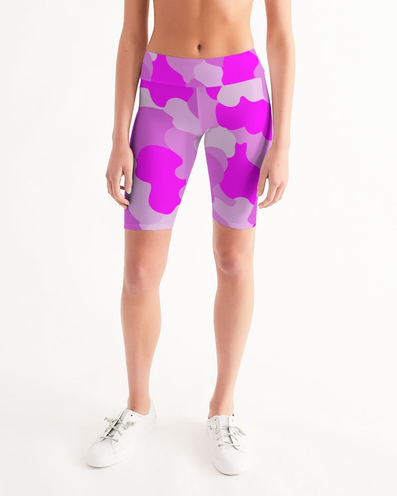 Pink Fusion Ladies Mid-Rise Bike Shorts