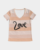 Just Love Ladies V-Neck Tee-7