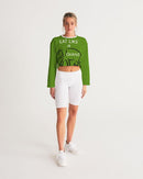 Eat Like A Giant Ladies Cropped Sweatshirt-6