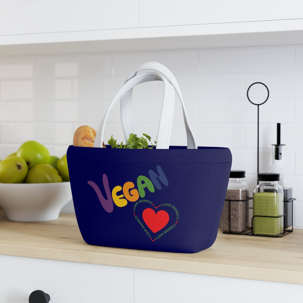 Vegan Heart Lunch Bag