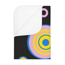 Cutey Pastel Black (Toddler) Kids Blanket-1