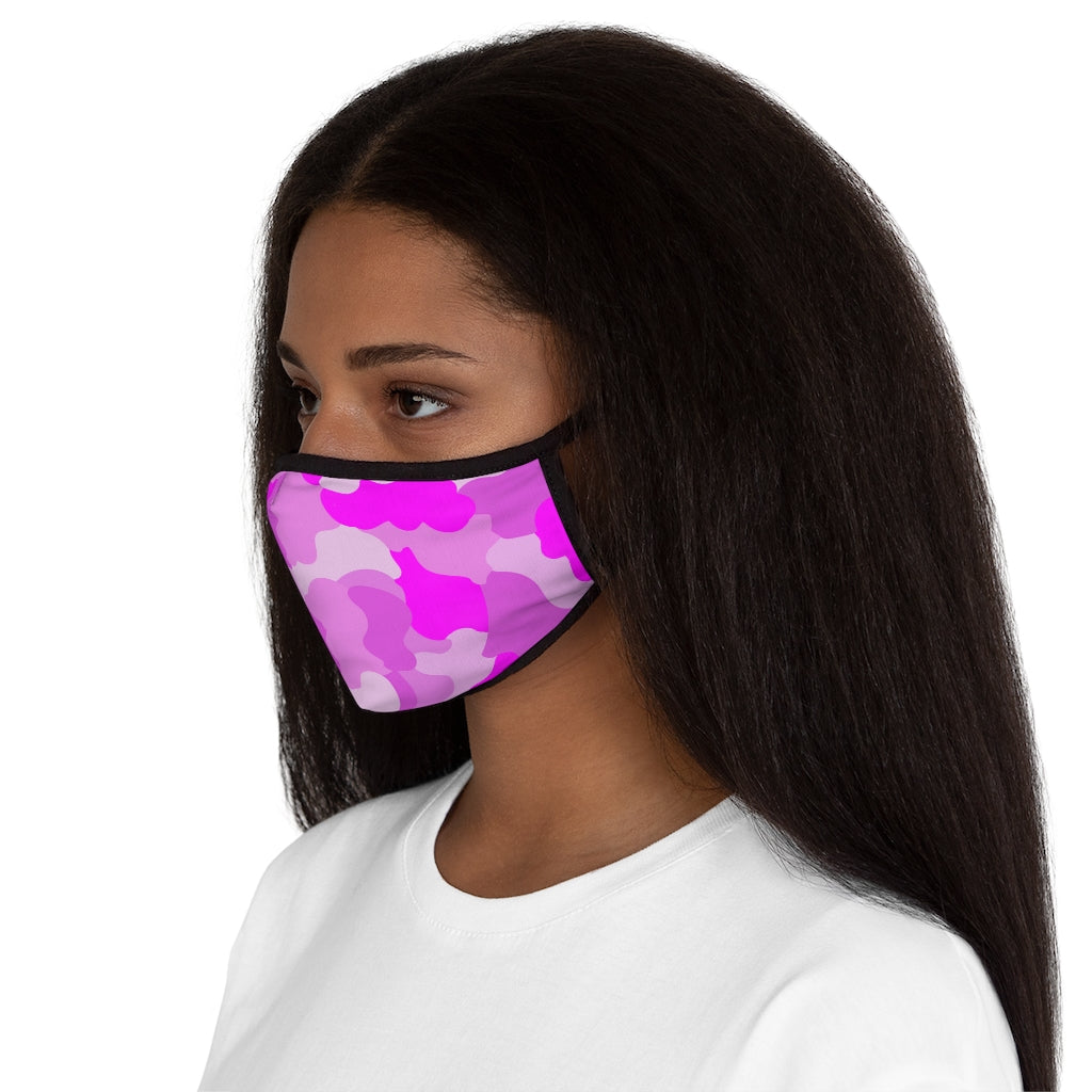 Pink Fusion Fitted Polyester Face Mask