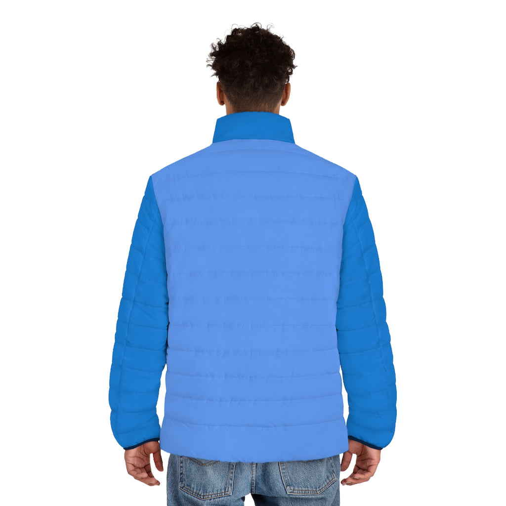 Men's Blue Blue Puffer Jacket - 0