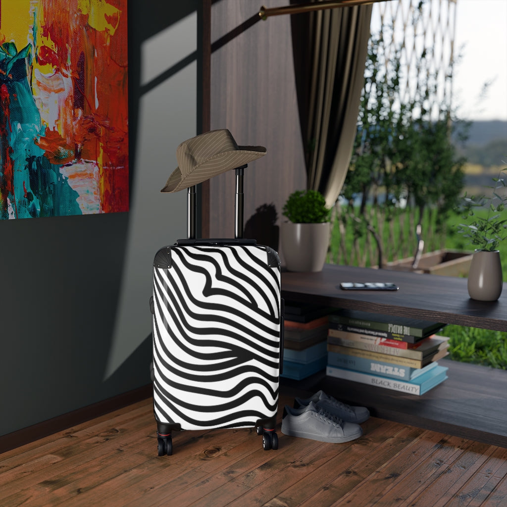 Zebra Print Suitcases