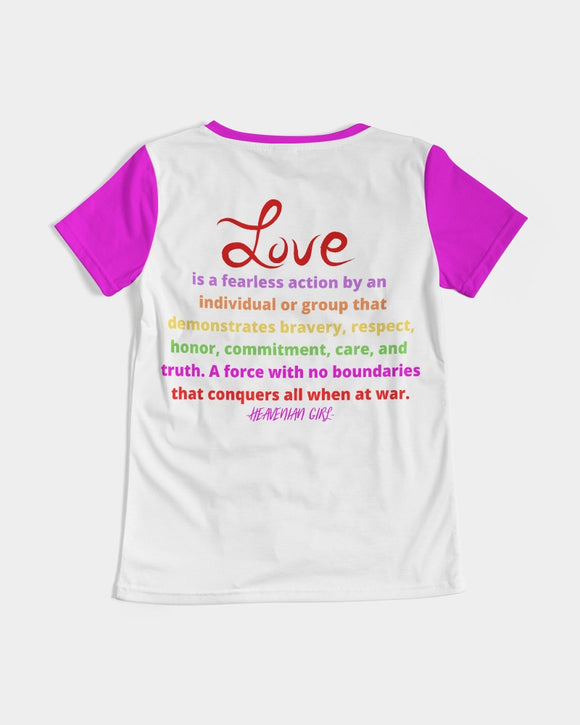 LOVE IS Ladies V-Neck Tee